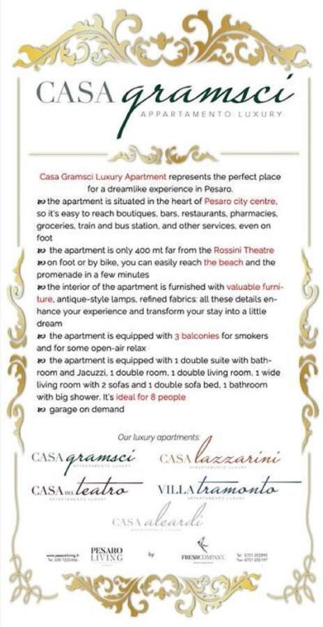 Casa Gramsci Luxury Apartment Pesaro Extérieur photo