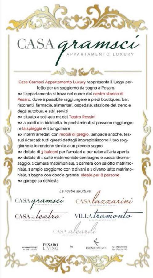 Casa Gramsci Luxury Apartment Pesaro Extérieur photo